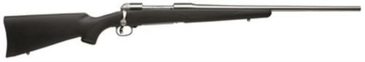 Image of Savage 16/116 FCSS Bolt 243 Win 22" Barrel, Accustock Black Stock Stainless Ste, 4rd