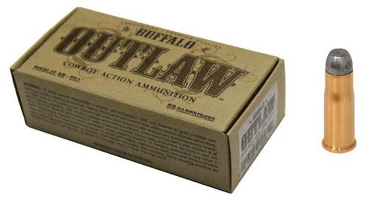 Image of Buffalo Cartridge Outlaw 38-40 Winchester 180gr, Lead Round Nose Flat Point 50rd/Box