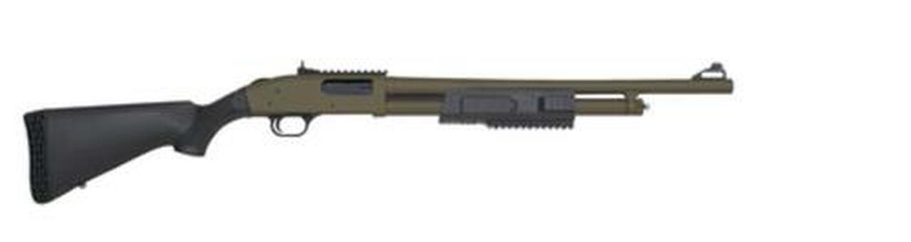 Image of Mossberg Flex 500 Tactical TLS 12 GA 20" OD Green, Ghost Ring Sights, Synthetic Stock 5 Round