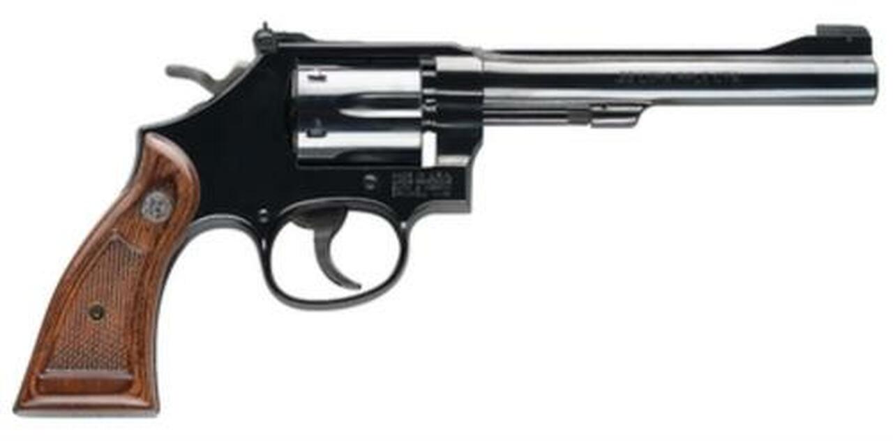 Image of Smith & Wesson 17 Masterpiece Classic 22LR 6" Barrel Square Butt Grip 6 Rounds