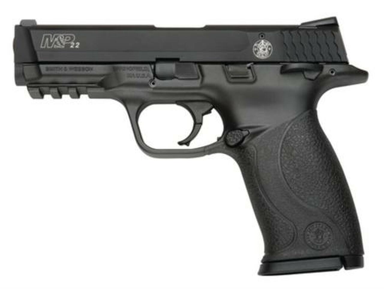 Image of Smith & Wesson M&P 22 Single 22 LR 4" Threaded Barrel,, Black Polymer, 10 rd