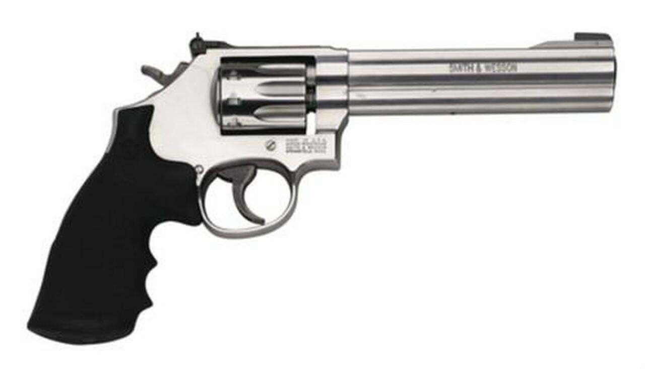 Image of Smith & Wesson 617 K-22 Masterpiece 22LR 6" Barrel Houge Rubber Grip 10rd