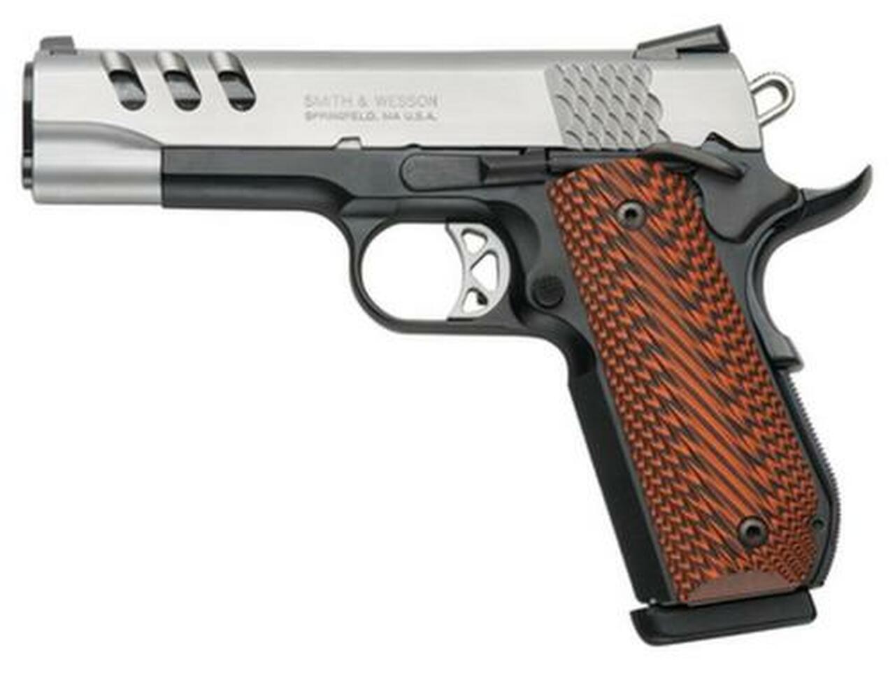Image of Smith & Wesson 1911 Custom Performance Center45 ACP, 4.25", Two-Tone Finish, G10 Custom Grip