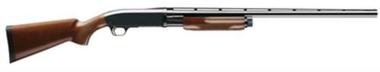 Image of Browning BPS Pump 12 ga 28" 3" Satin Walnut Blue Finish