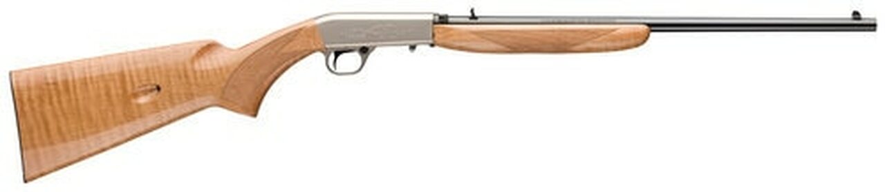 Image of Browning SA-22 .22 LR, 19.30" Barrel, Satin Nickel, AAA Maple Stock, 10rd