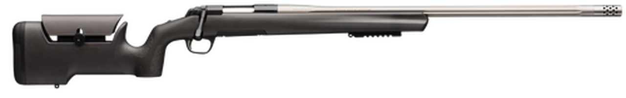 Image of Browning X- Max Varmint/Target 308 Win, 26" Barrel, Black Fixed Max Adjustable Comb Synthetic Stock, Black Steel Receiver, 4rd