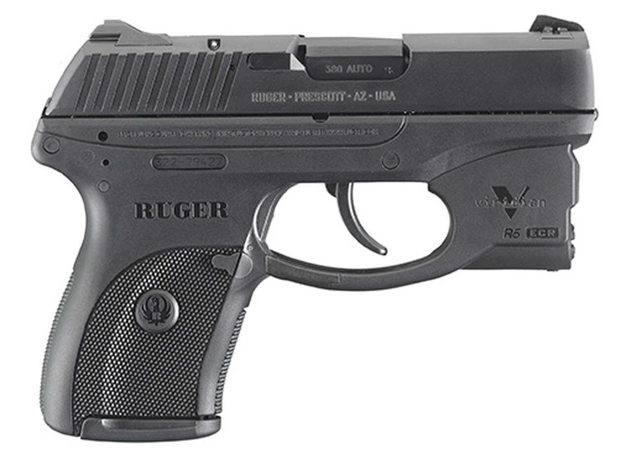 Image of Ruger LC380 380ACP, Viridian Laser, 7rd