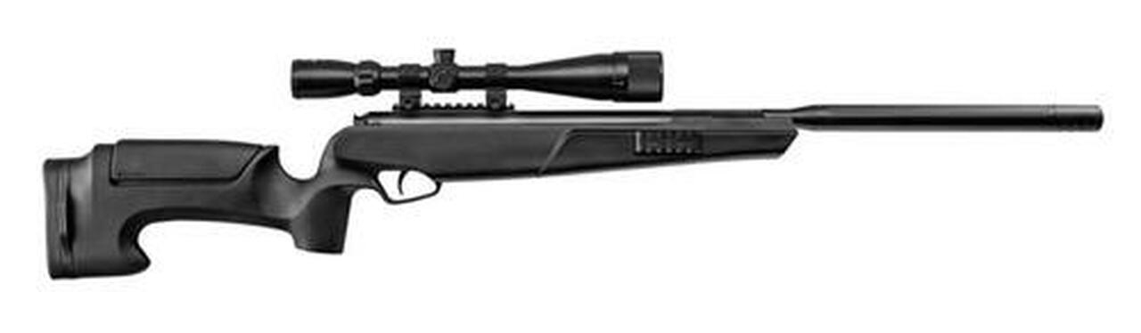 Image of Stoeger A-Tac S2 Suppressed Air Rifle, .177 Cal, 1,200 FPS, Black Synthetic, 3-9 x 40 Scope