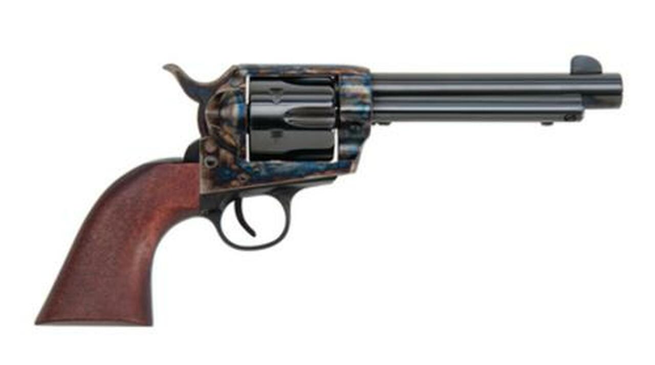 Image of Traditions Frontier 1873 Single Action Revolver .357 Magnum 5.5 Inch Barrel Case Hardened Finish Walnut Grip