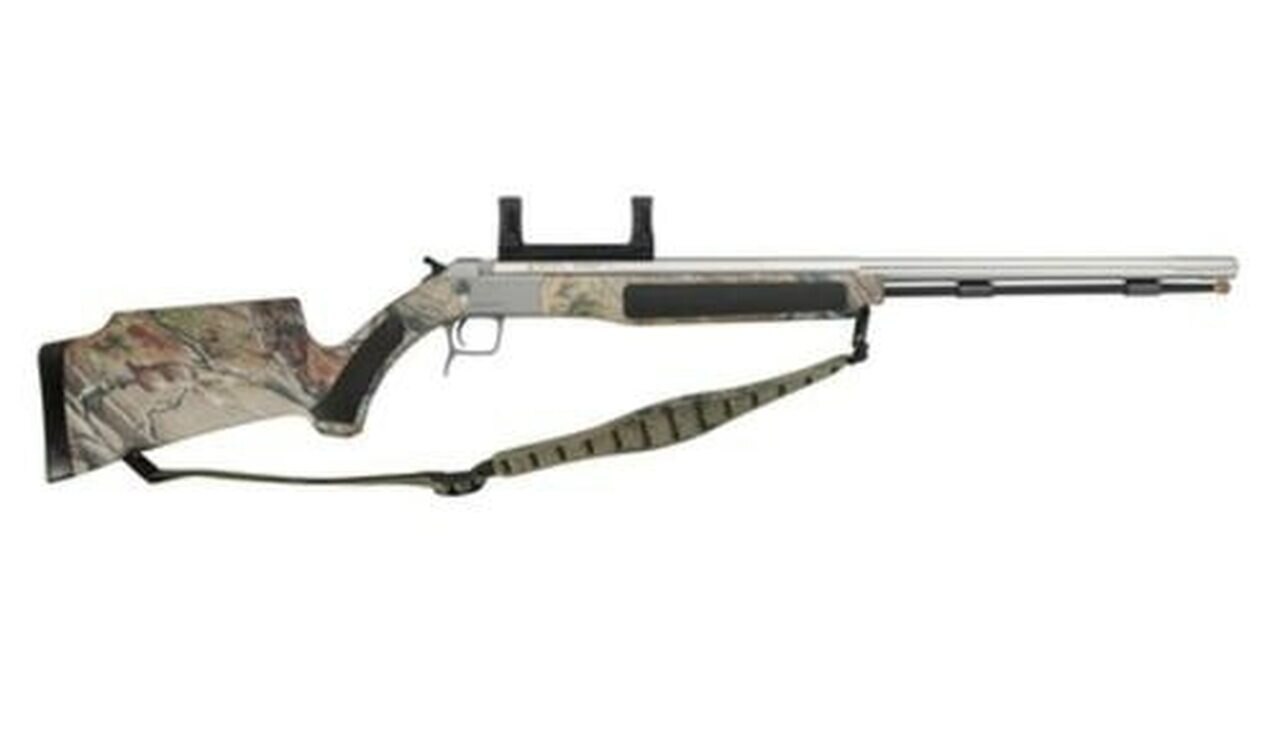 Image of CVA Accura V2 Muzzleloader .50 Caliber 27" Fluted Stainless Steel Barrel Ambidextrous Composite Stock Realtree APG HD Camouflage Finish Integral DuraSight Dead-On Scope Mount