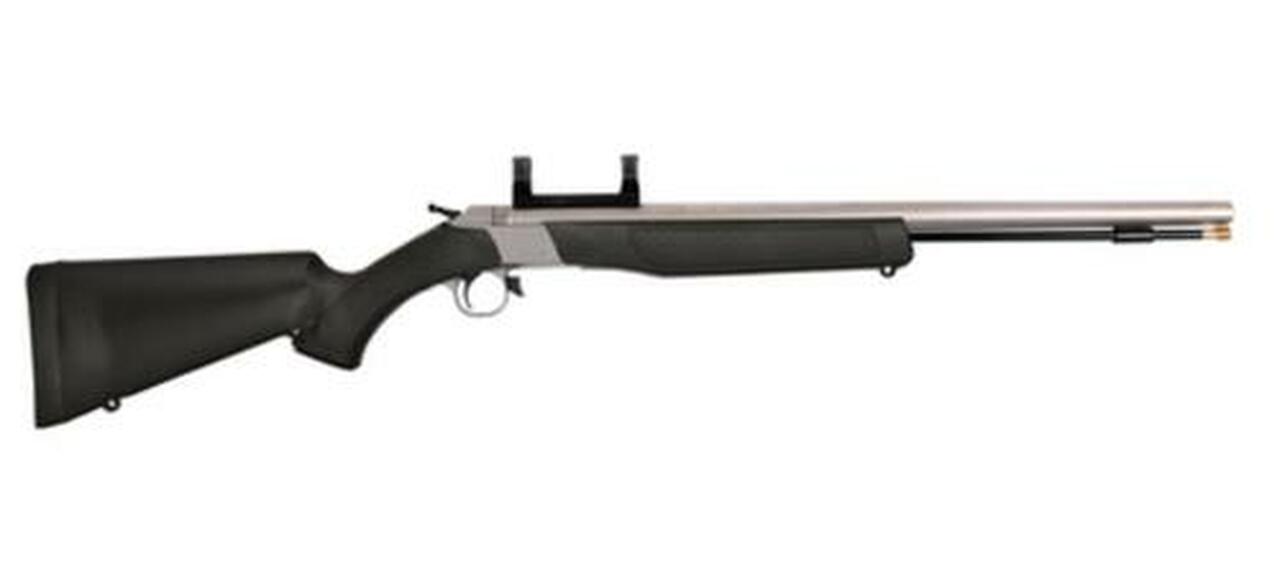 Image of CVA Wolf 209 Magnum .50 Caliber 24" Stainless Steel Barrel Fiber Optic Sights Black Stock