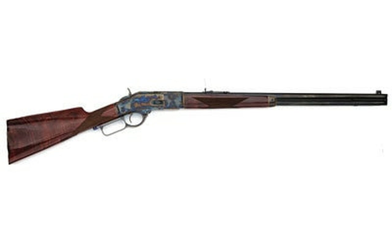 Image of Gibbs Navy Arms 1873 Lever Action Rifle, .357 Mag, 24" Octagon Barre Turnbull Color Case Hardened