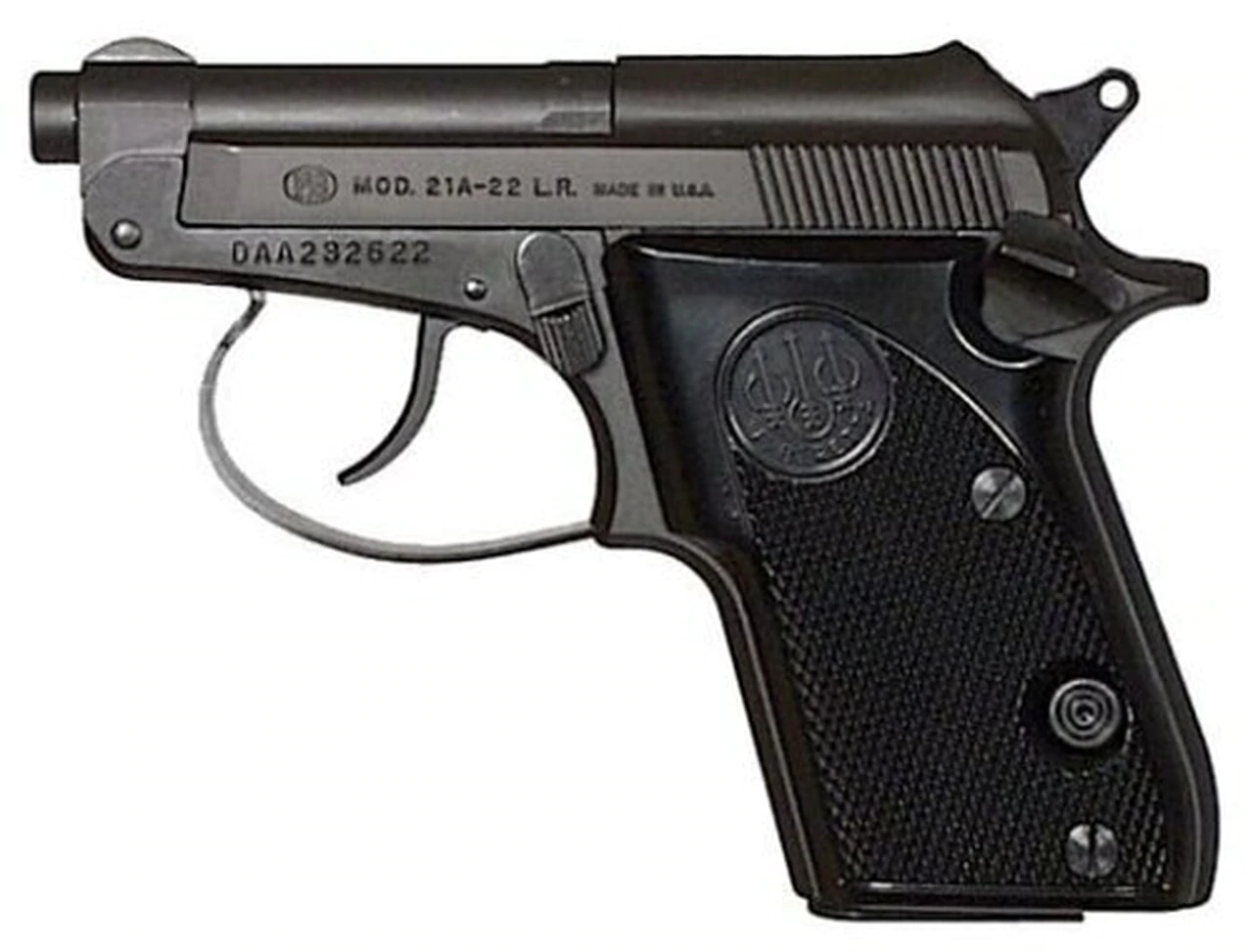 Image of Beretta Model 21 Tip Up 22 LR, 2.4" Barrel, 7rd Mag, Matte Black