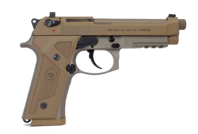 Image of Beretta M9A3 9mm, 4.9" Barrel, Flat Dark Earth, Ambi Safety, 10rd