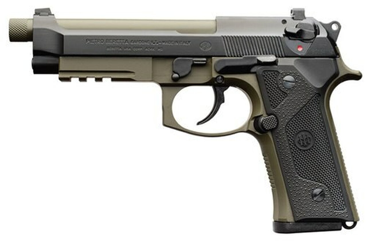 Image of Beretta M9A3, 9mm, 5.1" Barrel, 17rd, Decocker, Green/Black