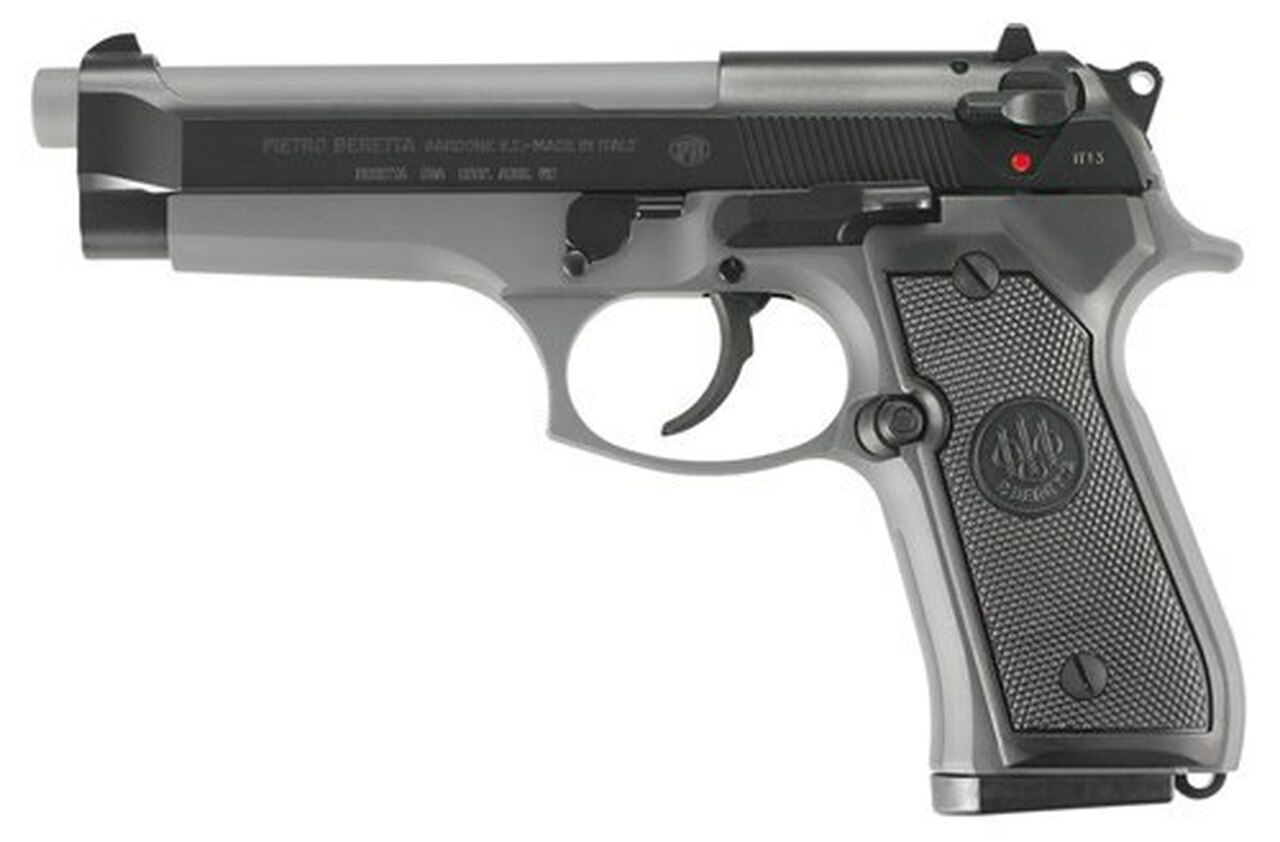 Image of Beretta 92, 9mm, 4.9" Barrel, 10rd, Decocker, Sniper Gray