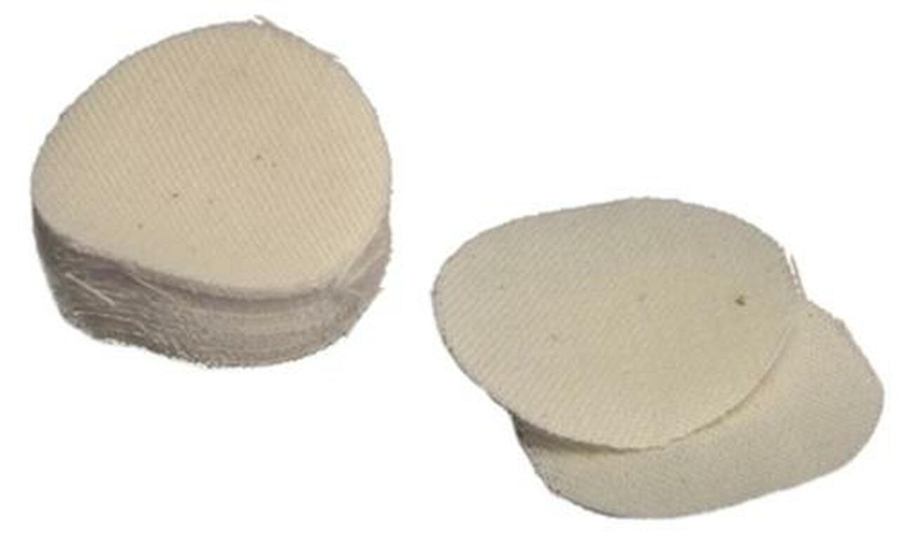 Image of Thompson Center Cotton Roundball Patches .45/.50 White/Cotton