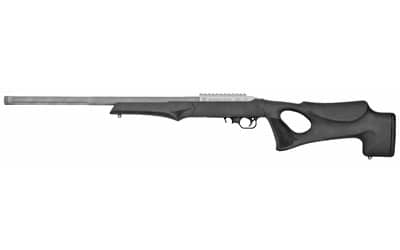 Image of T/C Arms Performance Center T/CR22 22 LR Picatinny Rail 20" Black Hogue OverMolded Thumbhole Stock Satin Stainless