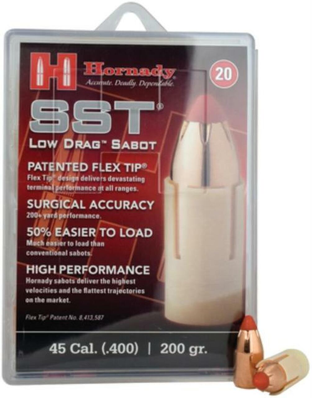 Image of Hornady SST Muzzleloading Bullets .45 Caliber .40 Diameter 200 Grain