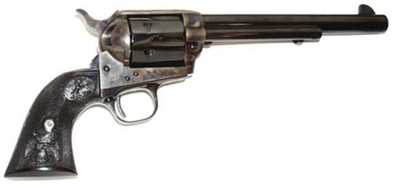 Image of Colt 45LC 4.75" CCH Black Grips, Black Powder Frame