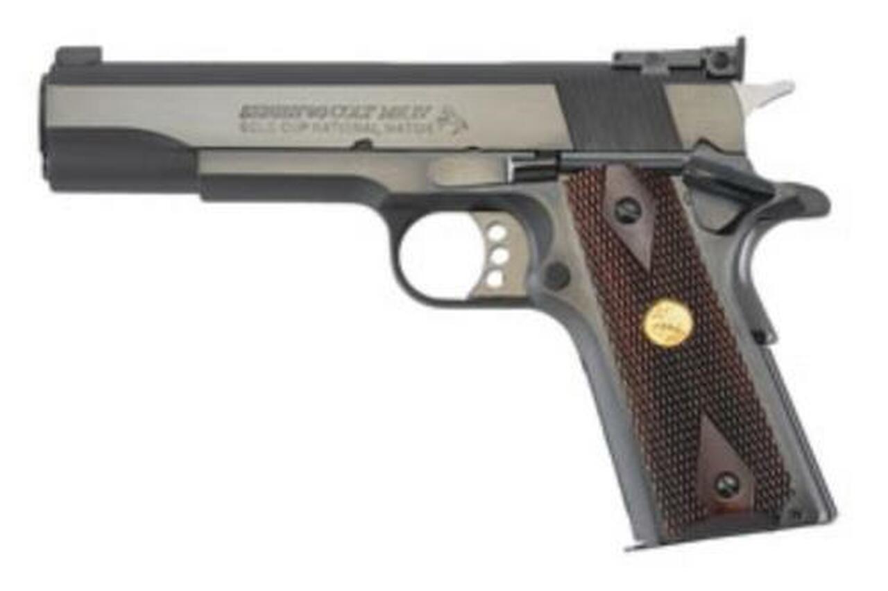 Image of Colt 1911 Gold Cup National Match, 5" 45 ACP, Adjustable Sights, Blue