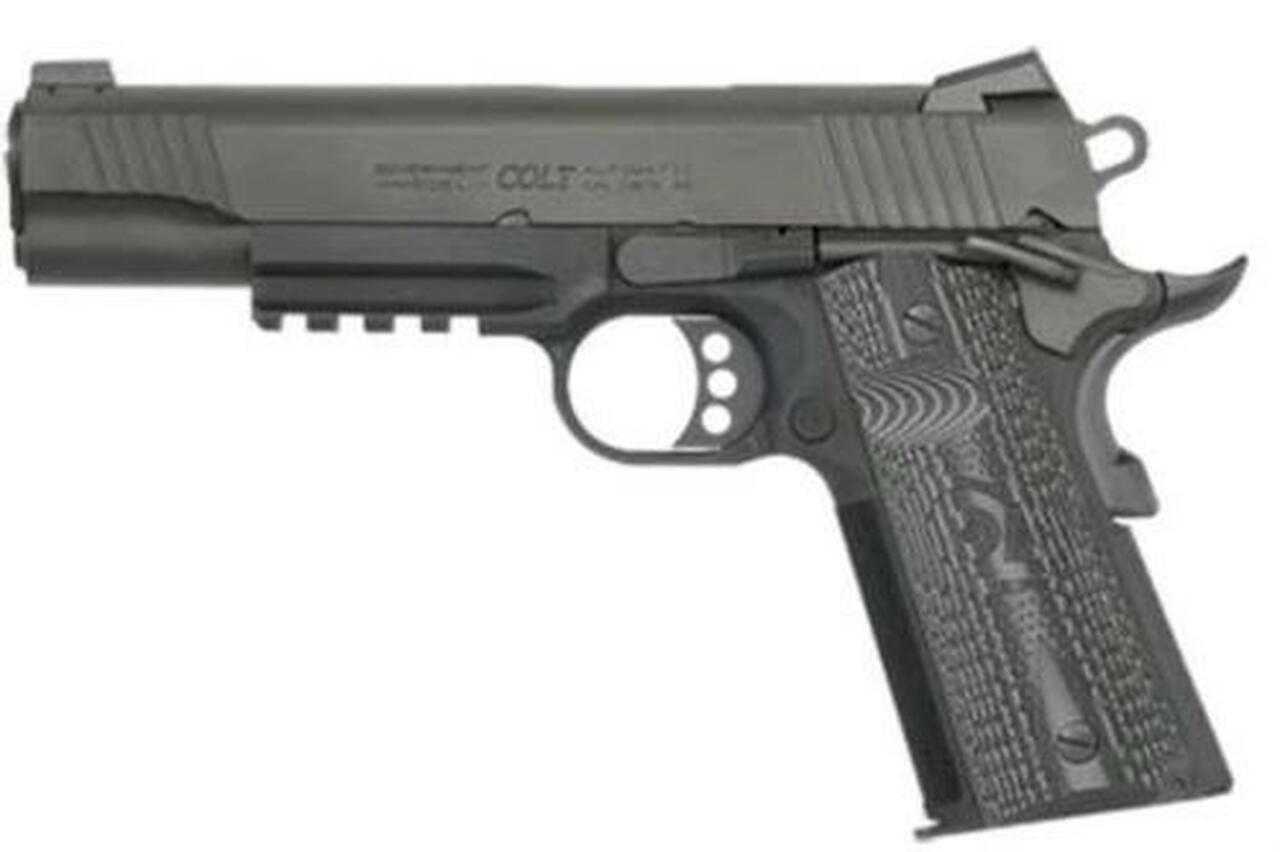 Image of Colt Combat Unit Rail Gun 9mm 5" Barrel Black IonBond Finish