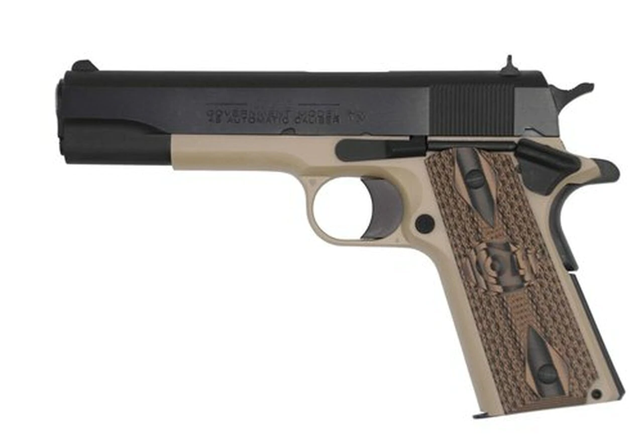 Image of Colt 1991 Government, 45 ACP, 5", 8rd, TALO Exclusive, 1 of 400 Black/McMillan Tan