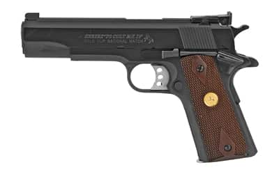 Image of Colt Gold Cup National Match 1911 38 Super, 5" Barrel, Steel Frame, Blued, Rosewood Grips, Target Sights, 9rd Mag