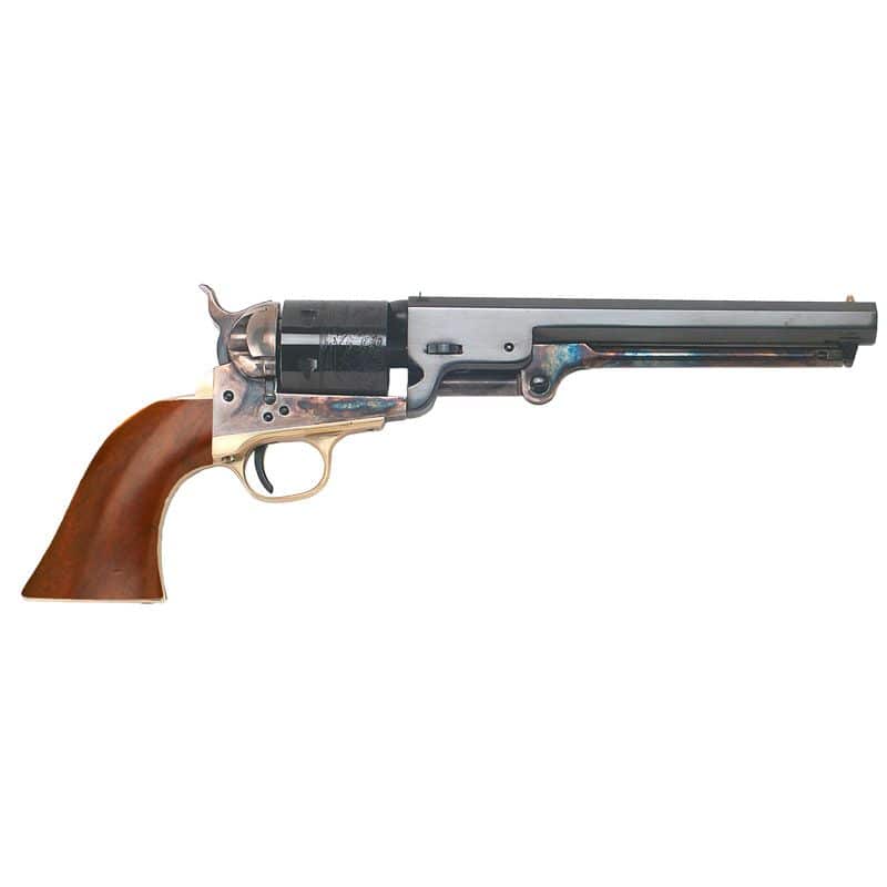 Image of Cimarron 1851 Man With No Name Conversion .38 Special 7.5" Barrel Standard Blue Finish Walnut Grips, 6rd