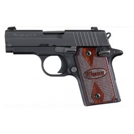 Image of Sig Sauer Pistol P938 9mm Blk/Rosewood 9rd 938-9-RG-AMB Range Model