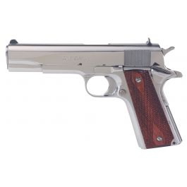Image of Colt 1991A Government/Commander 45 ACP 7+1 Semi Auto Hammer Fired Pistol, Bright Polished Stainless Steel - O1070BSTS