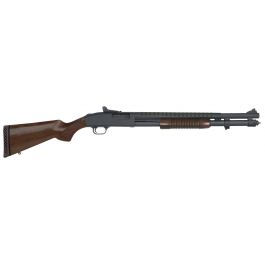 Image of Mossberg 590A1 Retrograde 9 Shot 12 Gauge Pump-Action Shotgun, Walnut - 51665