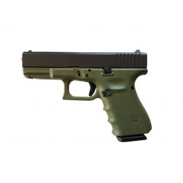 Image of Glock 19 Gen 4 9mm Pistol, Battlefield Green