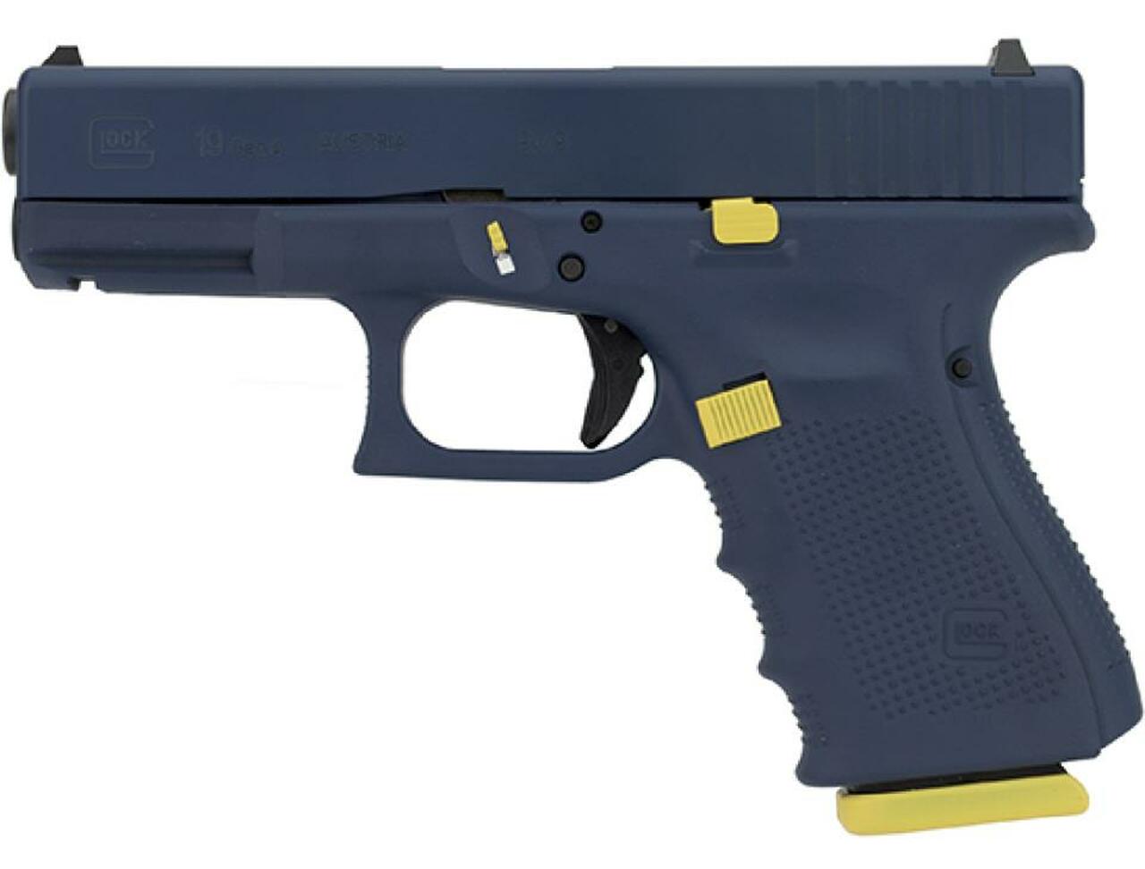 Image of Glock G19 Gen4 9mm, 4.02", Navy Tribute, 15rd