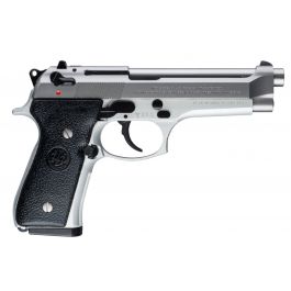 Image of Beretta 92 FS Inox 9mm 10 Round Pistol, Stainless w/ Black - JS92F520