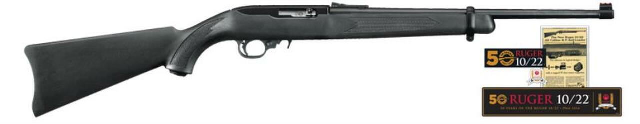 Image of Ruger 10/22 50th Anniversary Collector's Series 22LR 18.5" Fiber Optic Sight, 10 Rd Mag