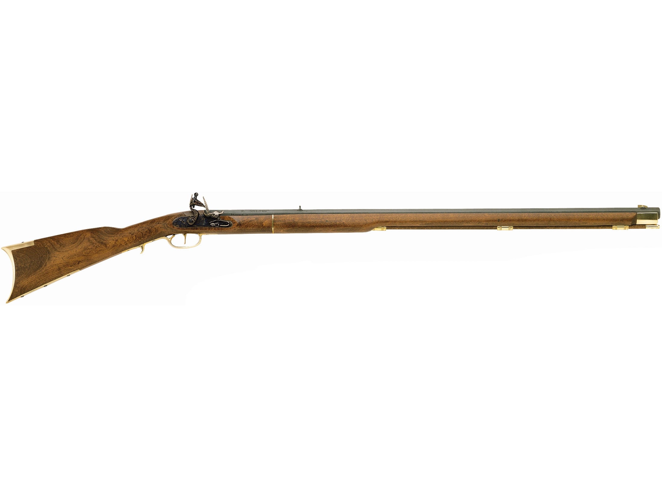 Image of Traditions Kentucky Muzzleloading Rifle 50 Caliber Flint 33.5" Blued Barrel Select Hardwood Stock