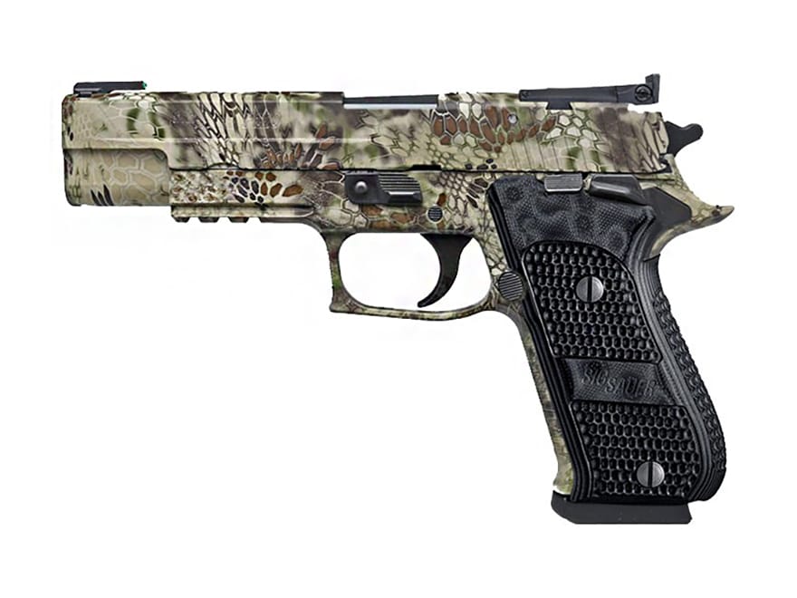 Image of Sig Sauer P220 Hunter Pistol 10mm Auto 5" Barrel TRUGLO Night Sights 8-Round Kryptek Highlander G10