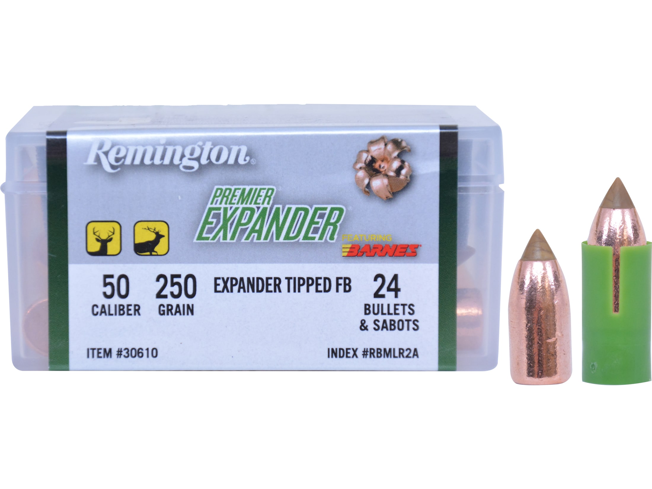 Image of Remington Premier AccuTip .50 Caliber 250 Grain Sabot Bullet 24 Per Box