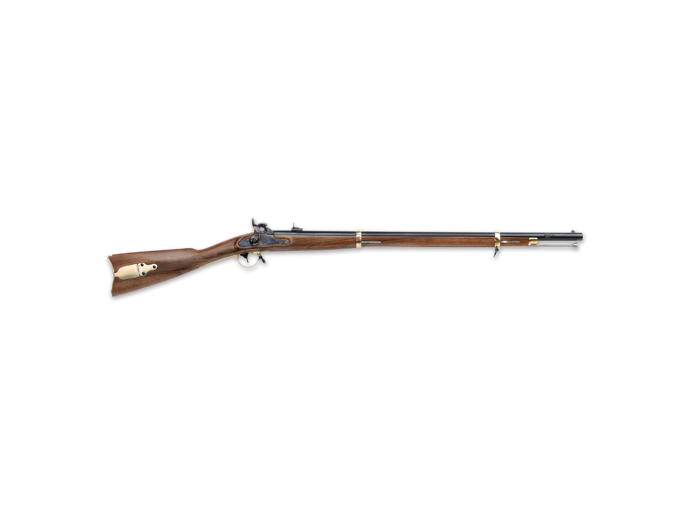 Image of Pedersoli Zouave US Model 1863 Muzzleloading Rifle 58 Caliber Percussion 33" Blued Barrel Walnut Stock