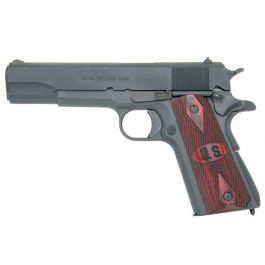Image of Auto Ordnance Pistol 1911A1 Parkerized with US logo Wood Grips 1911PKZSEW
