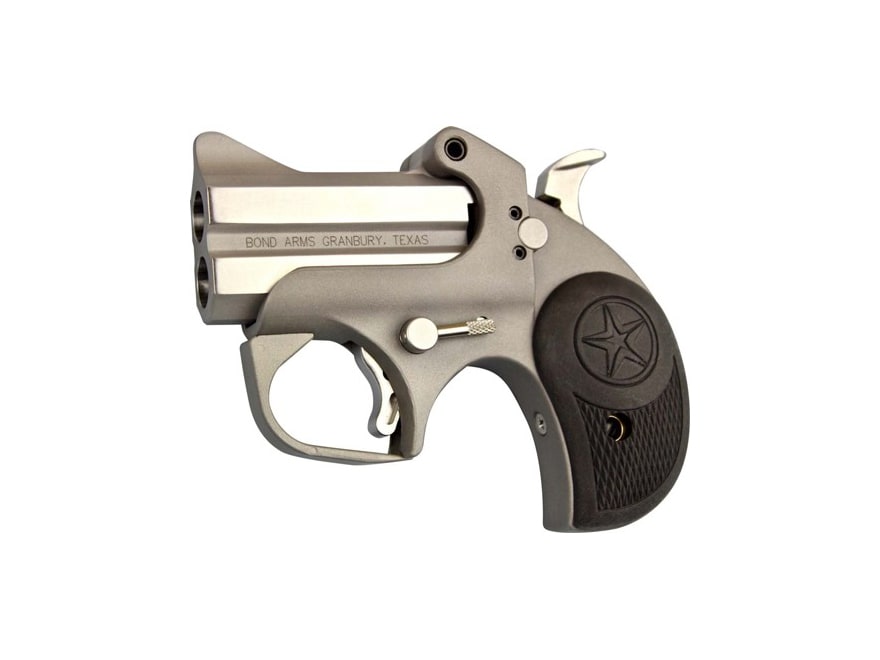 Image of Bond Arms Roughneck Pistol 9mm Luger 2.5" Stainless Barrel, 2-Round Stainless Frame Rubber Grip Black