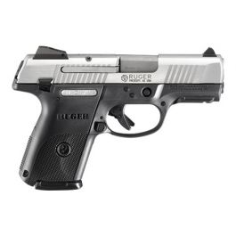 Image of Ruger SR9c 9mm Compact Pistol, Brushed Stainless (10rd Mag Model w/ Two 17rd Mags) - 3316