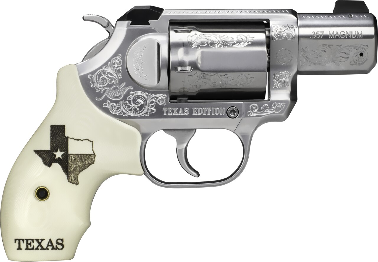 Image of Kimber K6s Texas Edition .357 Mag, 2" SS Barrel, Ivory G10 Texas Motif Grips, 6rd