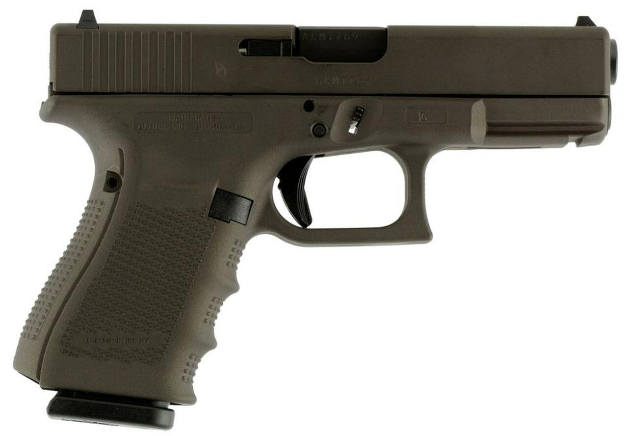 Image of Glock G19 Gen4 9mm, 4" Barrel, Midnight Bronze Finish 15rd Mag