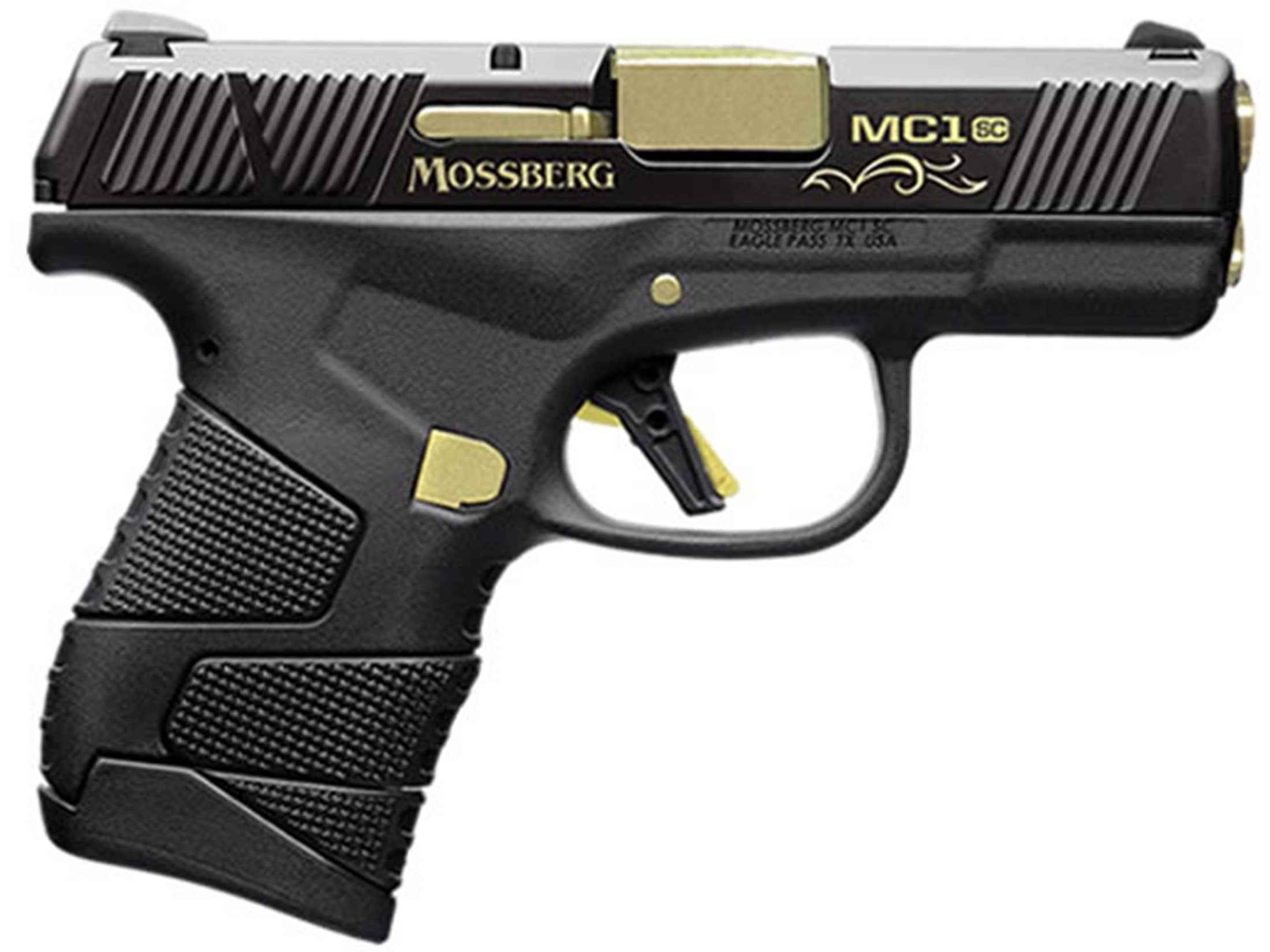 Image of Mossberg MC1sc Centennial Edition Sub-Compact Pistol 9mm Luger 3.4" Barrel 7-Round Black Polymer