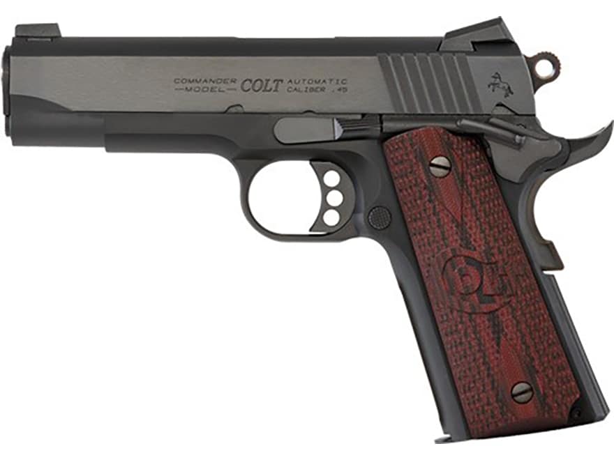 Image of Colt 1911 Lightweight Commander Pistol 4.25" Barrel Blue, G10 Grip