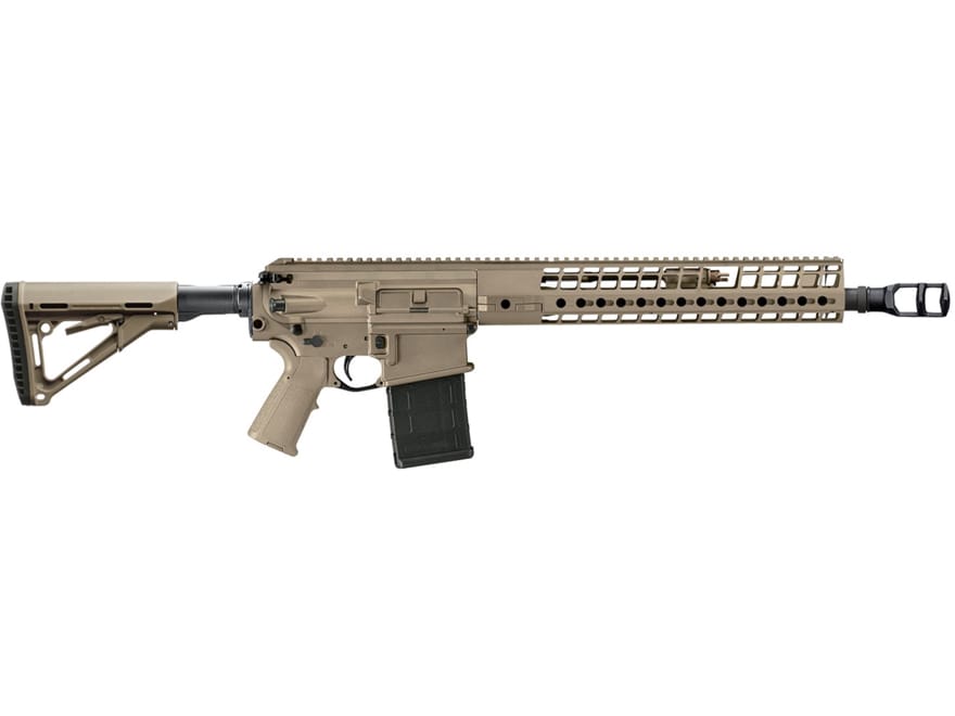 Image of Sig Sauer 716 DMR Rifle 7.62x51mm NATO 16" Barrel 20-Round Collapsible Polymer Flat Dark Earth