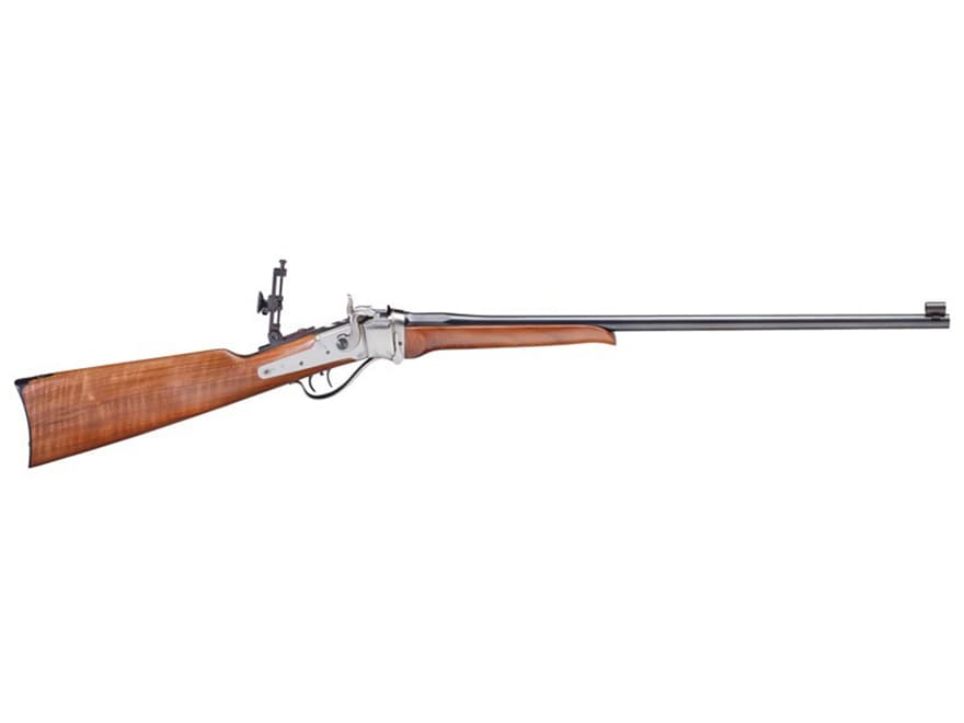 Image of Pedersoli Sharps Small Betsy Rifle 357 Magnum 24" Barrel Silver, Blue and Walnut