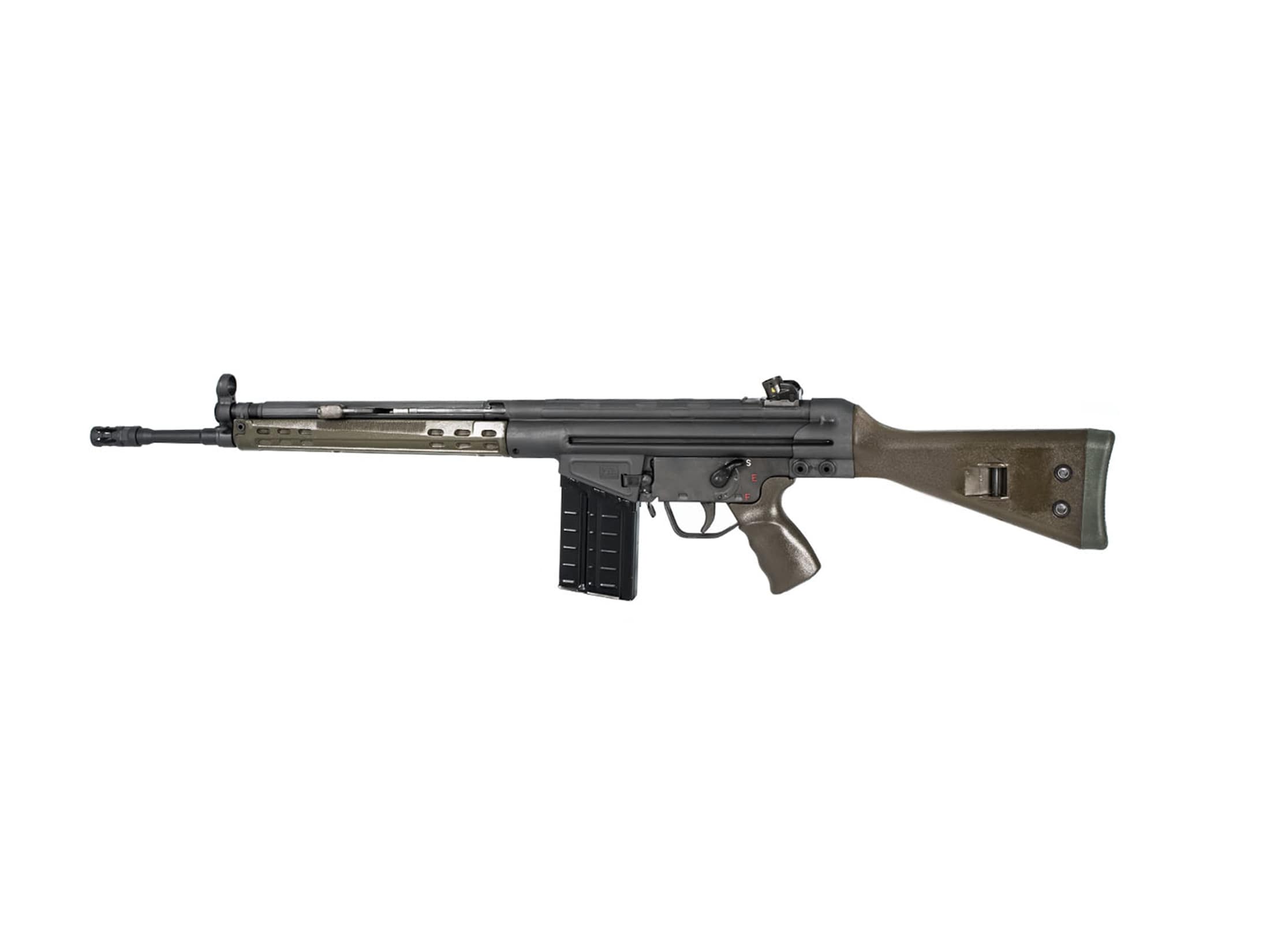 Image of PTR PTR-91GI Semi-Automatic Rifle 308 Winchester 18" Barrel with Claw Mount 20-Round Parkerized Olive Drab